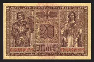 Germany - Empire 20 Mark 1918