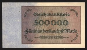 Germany - Weimar Republic 500000 Mark 1923