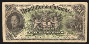 Colombia 50 Pesos 1904 ... 