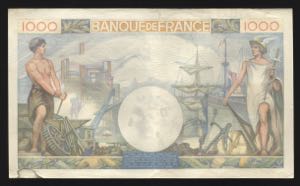 France 1000 Francs 1940