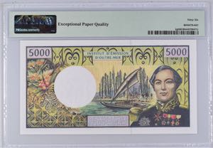 French Pacific Territories 5000 Francs 1996 ... 