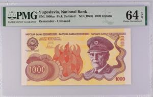 Yugoslavia 1000 Dinara ... 