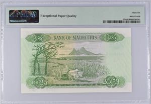 Mauritius 25 Rupees 1967 PMG 66