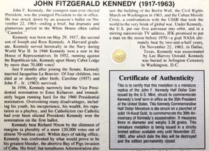 United States Solid 14K Gold John F Kennedy ... 