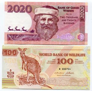 World Lot of 2 Notes 2020