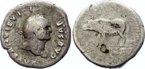 Roman Empire Denarius 77 - 78 AD