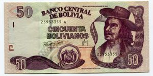 Bolivia 50 Bolivianos ... 
