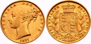 Australia 1 Sovereign 1877 S