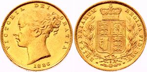 Australia 1 Sovereign 1886 S