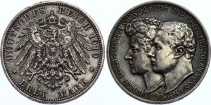 Germany - Empire Saxe-Weimar-Eisenach 3 Mark ... 