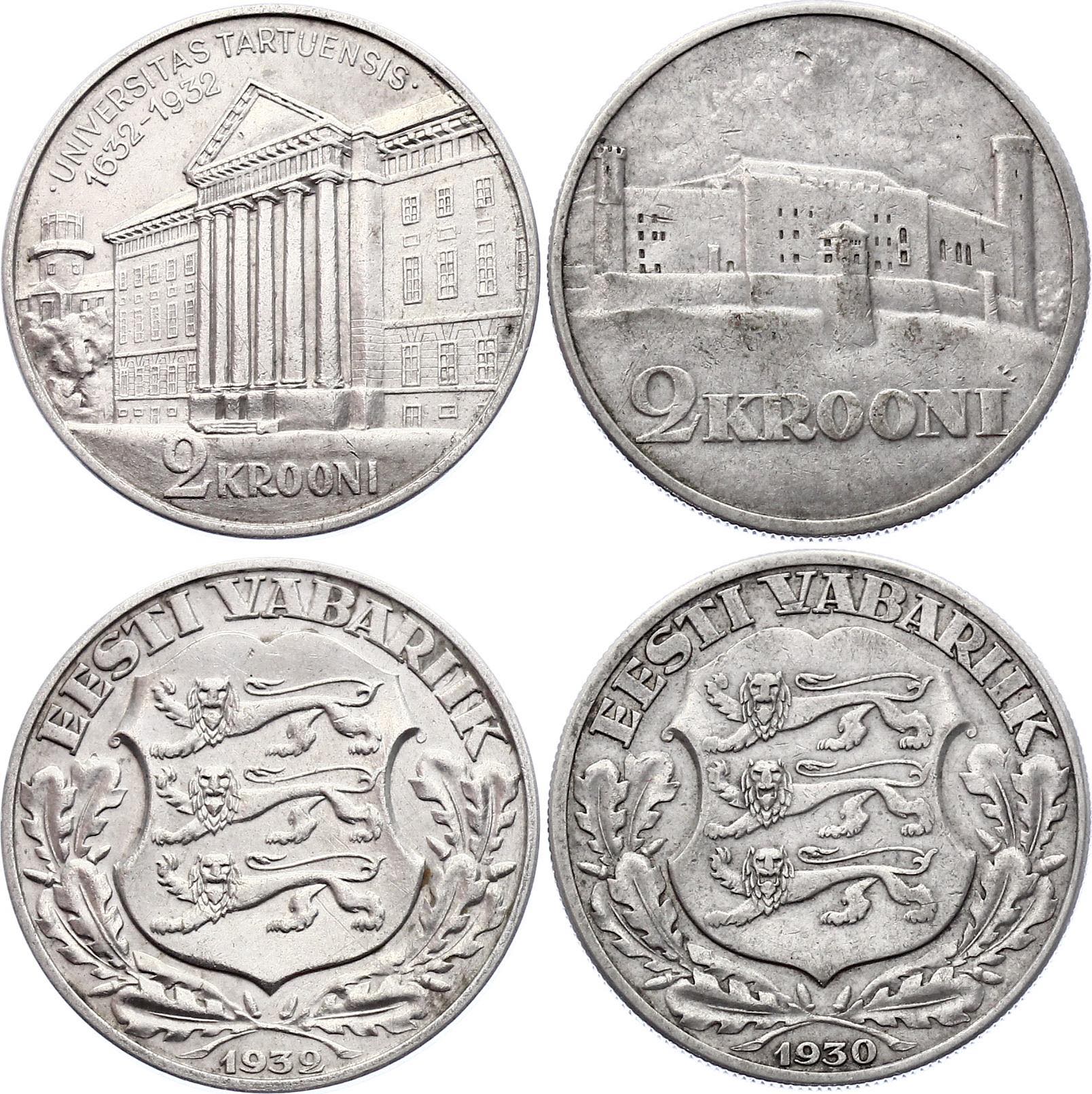 Estonia 2 x 2 Krooni 1930 -1932
