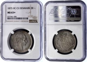 Denmark 2 Kroner 1875 HC ... 