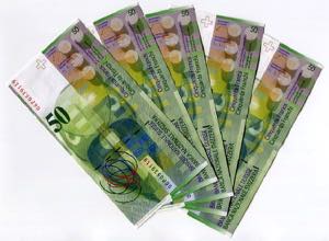 Switzerland 5 x 50 Franken 2006