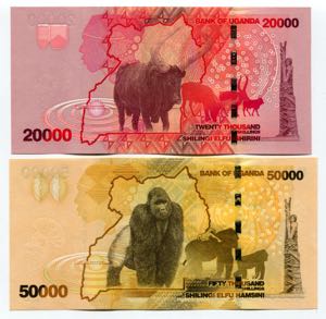 Uganda 20 000 - 50 000 Shillings 2010