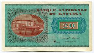 Katanga 20 Francs 1981