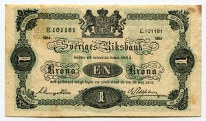 Sweden 1 Krona 1914