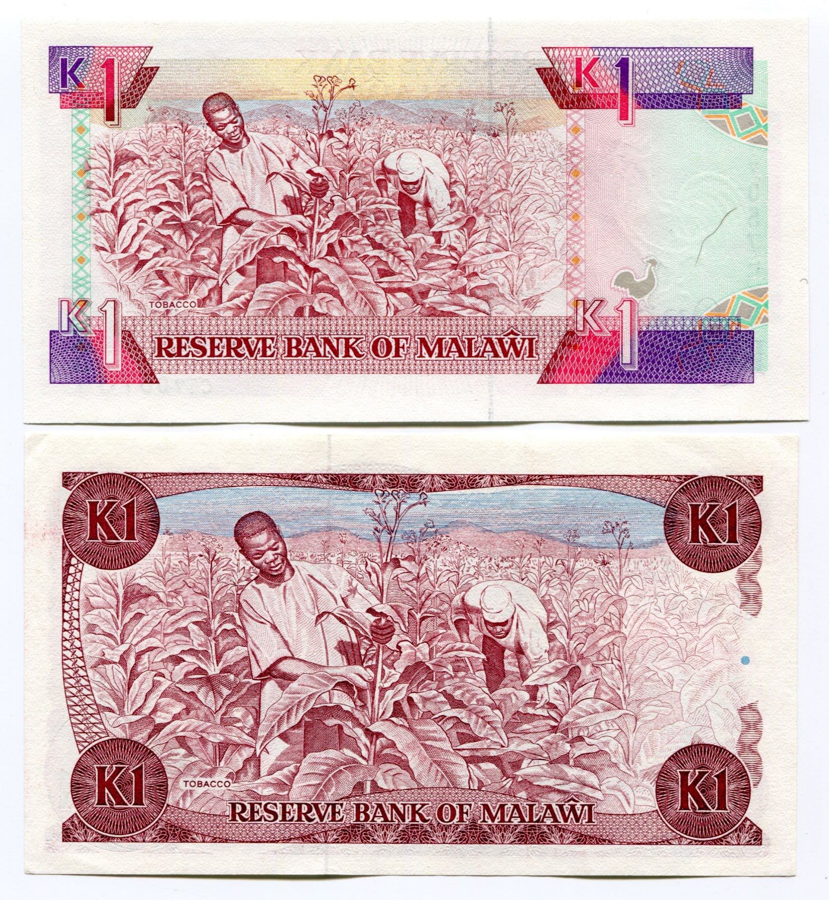 Malawi 2 x 1 Kwacha 1986 -92