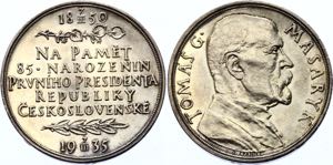 Czechoslovakia Medal T. G. Masaryk, In ... 