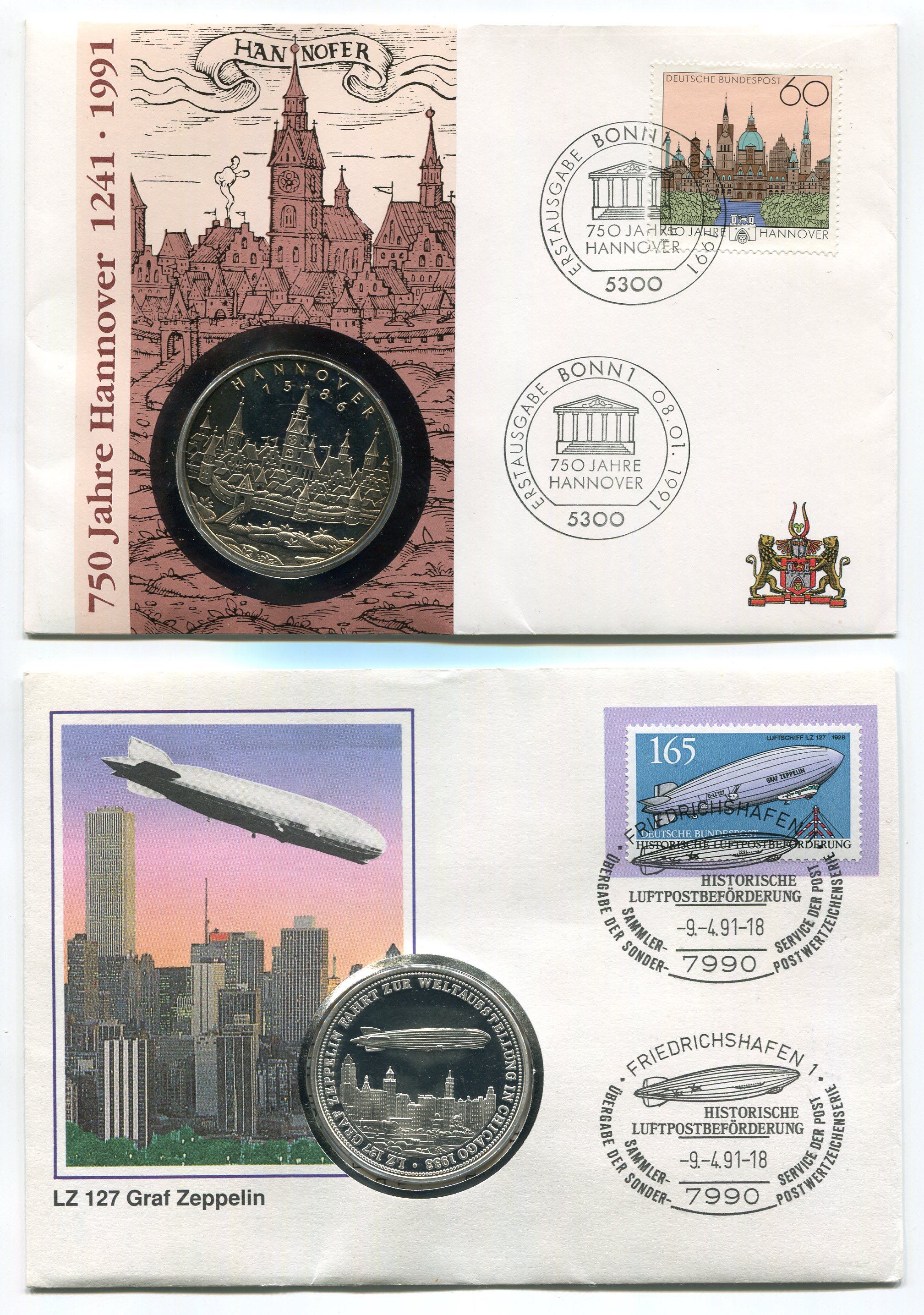 Germany & Great Britain Lot of 4 FDCs & ... 