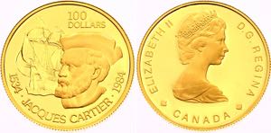 Canada 100 Dollars 1984 Jacques Cartier
