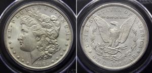 United States Morgan Dollar 1884 CC PCGS MS61