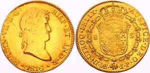 Peru 8 Escudos 1816 JP