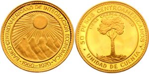 Central American Union 50 Pesos 1970