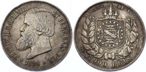 Brazil 2000 Reis 1889