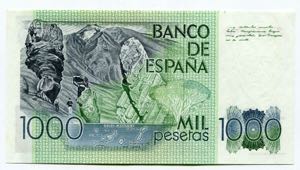 Spain 1000 Pesetas 1982