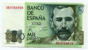 Spain 1000 Pesetas 1982