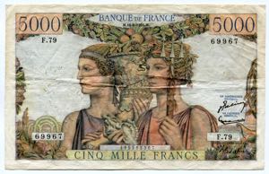 France 5000 Francs 1951