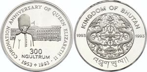 Bhutan 300 Ngultrums 1993