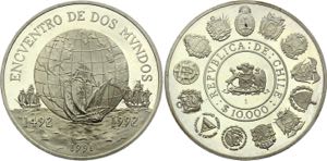 Chile 10000 Pesos 1991