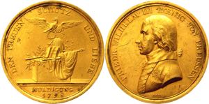 German States Brandenburg-Prussia Gold Medal ... 