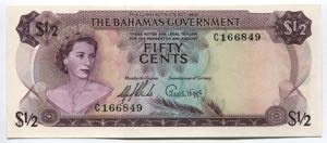 Bahamas 1/2 Dollars 1965