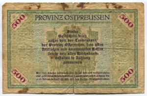 Germany East Prussia Konigsberg 500000 Mark ... 