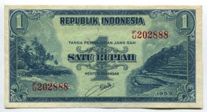 Indonesia 1 Rupiah 1953