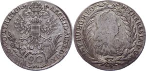 Austria 20 Kreuzer 1780 IC FA Wien
