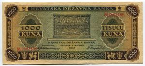 Croatia 1000 Kuna 1943