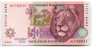 South Africa 50 Rand 1992