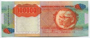 Angola 100000 Kwanzas ... 
