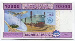 Central African States Gabon 10000 Francs ... 