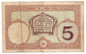New Caledonia 5 Francs 1926