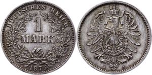 Germany - Empire 1 Mark 1875 J