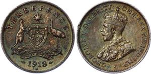 KM# 24; Silver; George V; AUNC with Amazing ... 