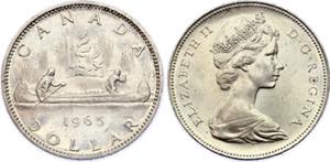 KM# 64.1; Silver; Elizabeth II