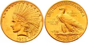 KM# 130; Gold (.900) 16.55g 27mm; Indian ... 