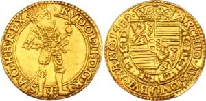 Dietiker# 430; Gold 3.31g; Rudolf II.