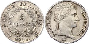 KM# 694.10; Silver; Napoleon I; Umounted