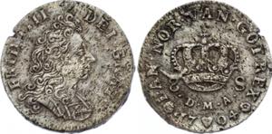 KM# 470; Silver; Frederik IV